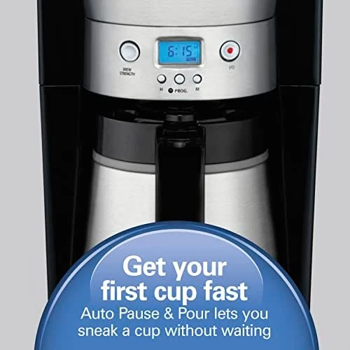 Programmable Coffee Maker with 10 Cup Thermal Carafe — Coffee Maker, Hamilton Beach