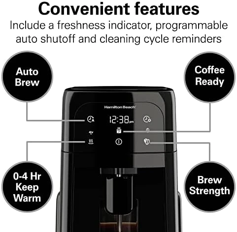Programmable Dispensing Drip Coffee Maker with 12 Cup Internal Brew Pot, Removable Water Reservoir — Coffee Maker, Hamilton Beach