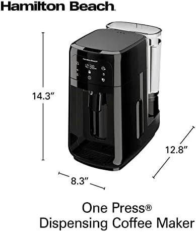 Programmable Dispensing Drip Coffee Maker with 12 Cup Internal Brew Pot, Removable Water Reservoir — Coffee Maker, Hamilton Beach