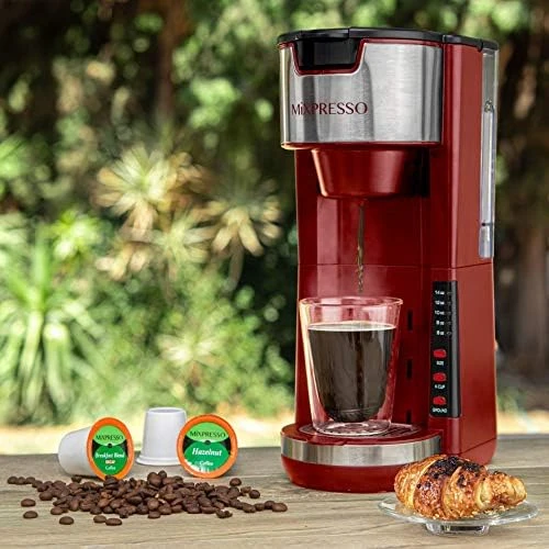 Red Single Serve Coffee Brewer — Coffee Maker, Mixpresso