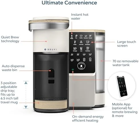 Single-Serve Coffee Maker Bundle — Coffee Maker, BRUVI