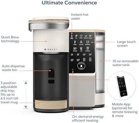Single-Serve Coffee Maker Bundle — Coffee Maker, BRUVI