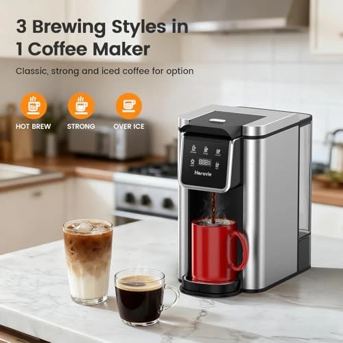 Single Serve Coffee Maker for K-Cup Pod and Grounds — Coffee Maker, Horavie