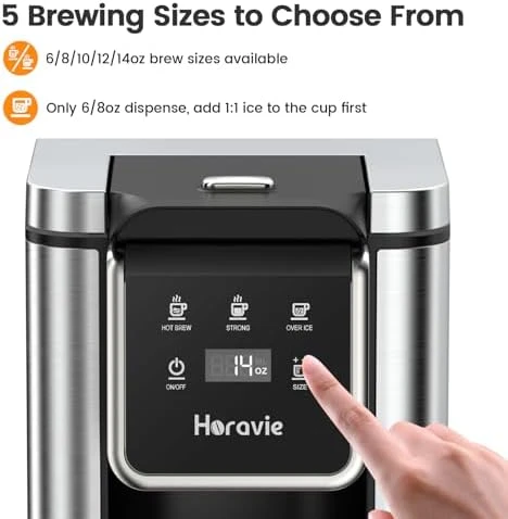 Single Serve Coffee Maker for K-Cup Pod and Grounds — Coffee Maker, Horavie