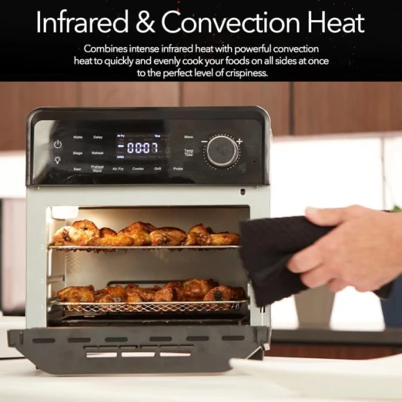 Smart Air Fryer Oven with PowerPort Plug-In Grill — Air Fryer, Nuwave