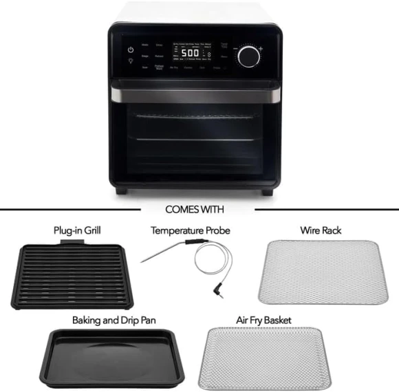 Smart Air Fryer Oven with PowerPort Plug-In Grill — Air Fryer, Nuwave
