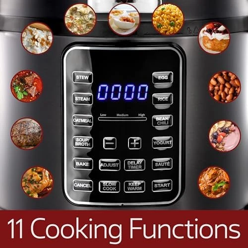 11-in-1 Electric Pressure Cooker — Multicooker, Megachef