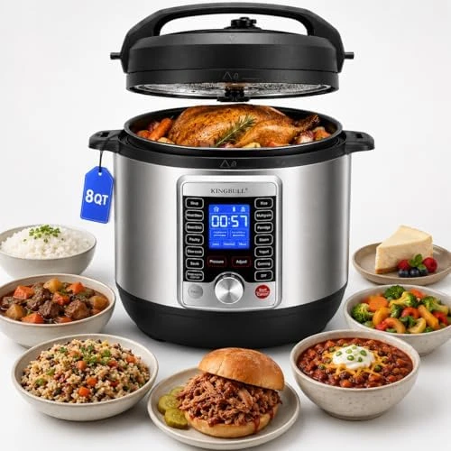 14-in-1 Electric Pressure Cooker 8 Quart — Multicooker, KINGBULL