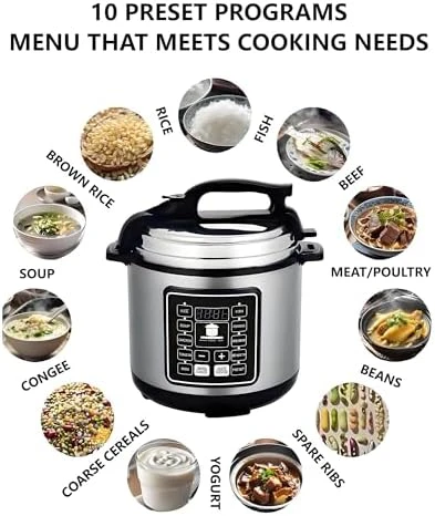 6 Quart 10-in-1 Electric Pressure Cooker — Multicooker, Aptovpvp