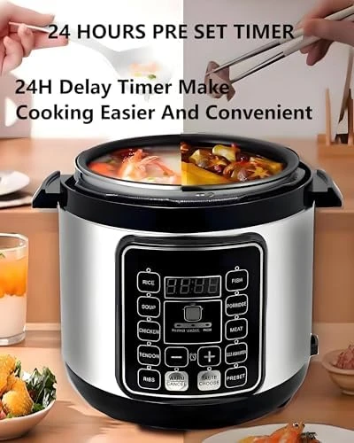 6 Quart 10-in-1 Electric Pressure Cooker — Multicooker, Aptovpvp