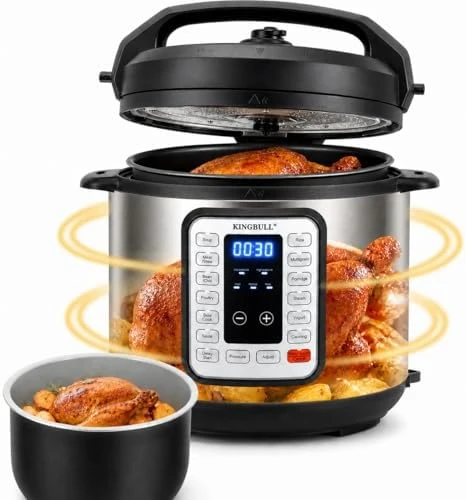 6QT Electric Pressure Cooker – 12-in-1 Multi Cooker — Multicooker, KINGBULL