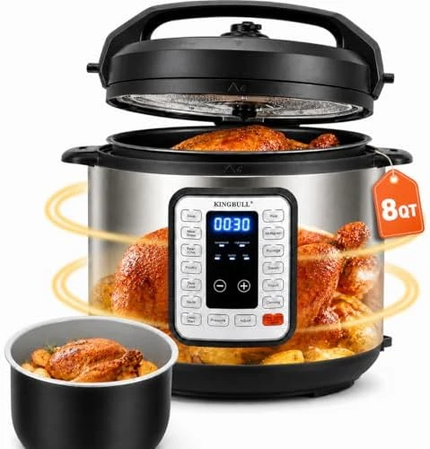 6QT Electric Pressure Cooker – 12-in-1 Multi Cooker — Multicooker, KINGBULL