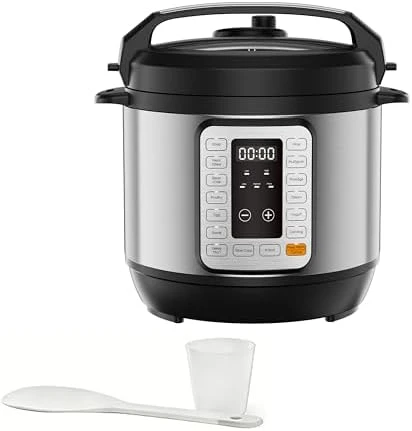 6QT Electric Pressure Cooker, 16-in-1 & Non-Stick Stainless Steel Multi Cooker — Multicooker, Simple Deluxe