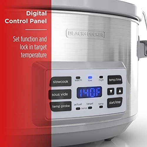 7-Quart Digital Slow Cooker — Multicooker, BLACK+DECKER