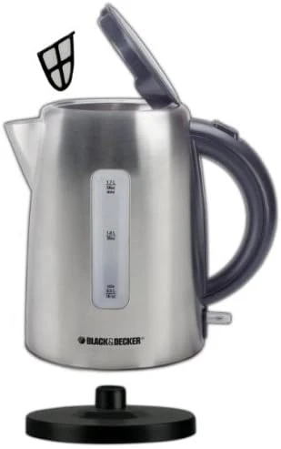 Cordless Kettle, Silver — Electric Kettle, BLACK+DECKER