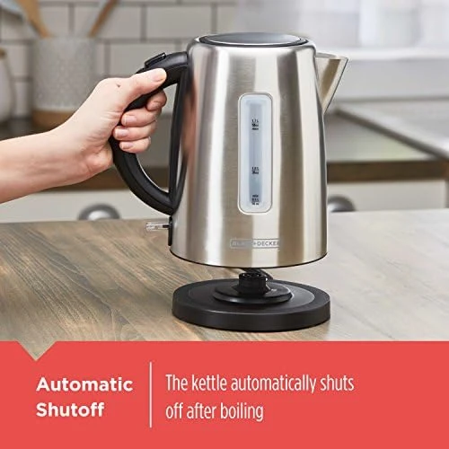 Cordless Kettle, Silver — Electric Kettle, BLACK+DECKER