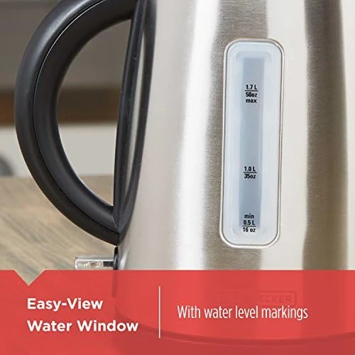 Cordless Kettle, Silver — Electric Kettle, BLACK+DECKER