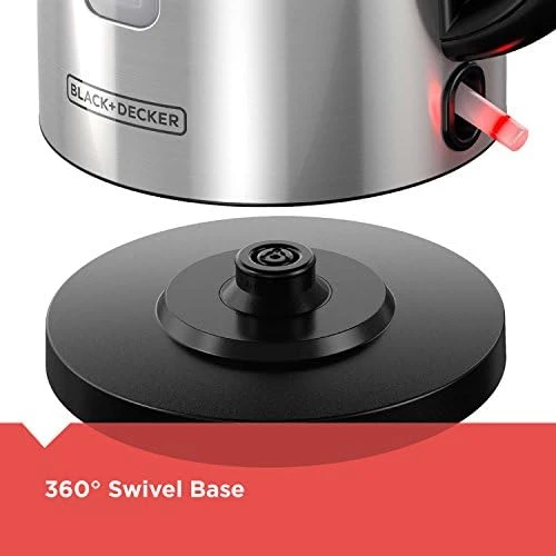 Cordless Kettle, Silver — Electric Kettle, BLACK+DECKER