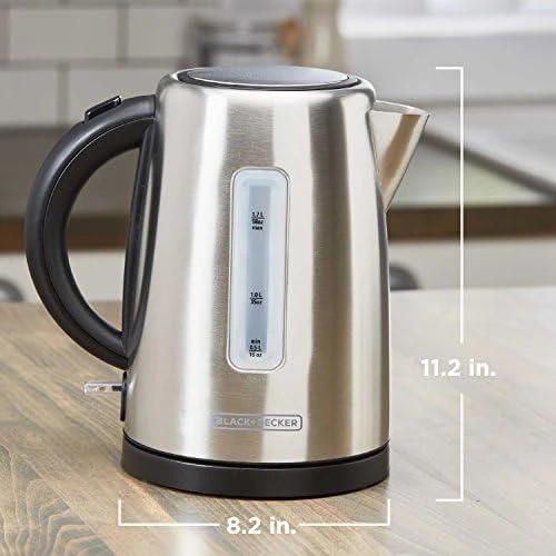 Cordless Kettle, Silver — Electric Kettle, BLACK+DECKER