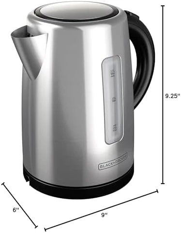Cordless Kettle, Silver — Electric Kettle, BLACK+DECKER