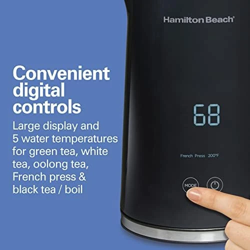 Digital Temperature Control Electric Tea Kettle — Electric Kettle, Hamilton Beach