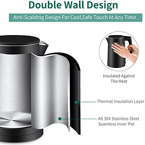 Double Wall Stainless Steel Electric Kettle — Electric Kettle, MEISON