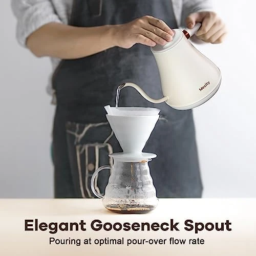 Electric Gooseneck Kettle with Keep Warm & LCD Display — Electric Kettle, Mecity