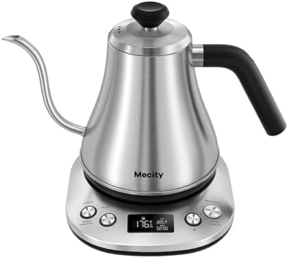 Electric Gooseneck Kettle with Keep Warm & LCD Display — Electric Kettle, Mecity