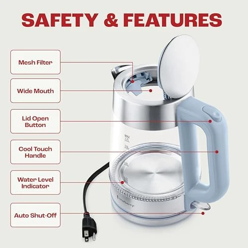 Electric Kettle for Boiling Hot Tea & Water — Electric Kettle, Chefberry