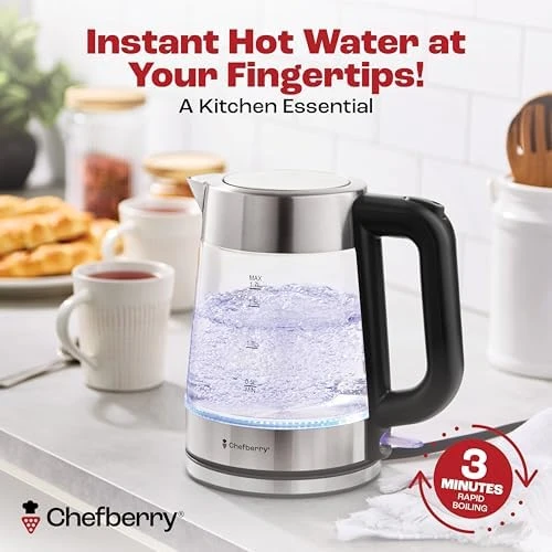 Electric Kettle for Boiling Hot Tea & Water — Electric Kettle, Chefberry