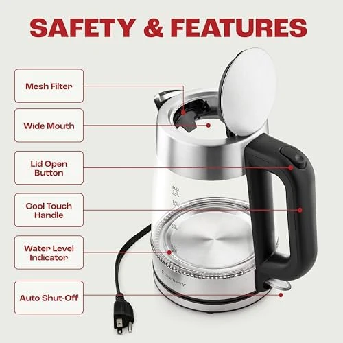Electric Kettle for Boiling Hot Tea & Water — Electric Kettle, Chefberry