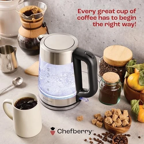 Electric Kettle for Boiling Hot Tea & Water — Electric Kettle, Chefberry