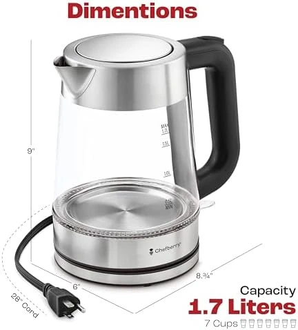 Electric Kettle for Boiling Hot Tea & Water — Electric Kettle, Chefberry
