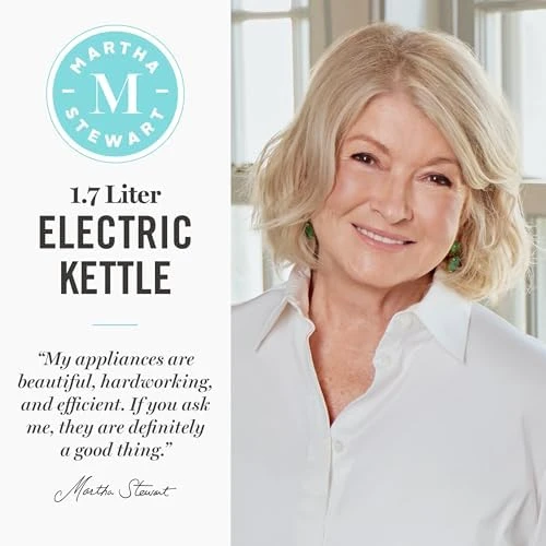 Electric Kettle with Stainless Steel Tea Infuser — Electric Kettle, Martha Stewart