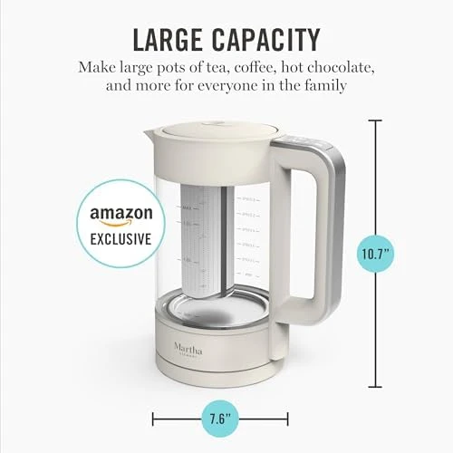 Electric Kettle with Stainless Steel Tea Infuser — Electric Kettle, Martha Stewart