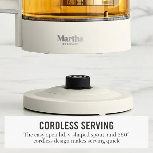 Electric Kettle with Stainless Steel Tea Infuser — Electric Kettle, Martha Stewart