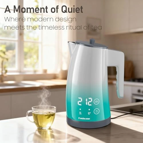 Electric Kettle with Temperature Control, 5 Preset Temps & 2H Keep Warm, 1200W Cool-Touch BPA-Free Electric Tea Kettle,... — Electric Kettle, Fashome