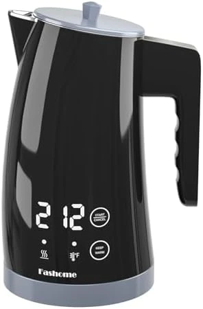 Electric Kettle with Temperature Control, 5 Preset Temps & 2H Keep Warm, 1200W Cool-Touch BPA-Free Electric Tea Kettle,... — Electric Kettle, Fashome