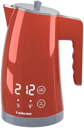 Electric Kettle with Temperature Control, 5 Preset Temps & 2H Keep Warm, 1200W Cool-Touch BPA-Free Electric Tea Kettle,... — Electric Kettle, Fashome