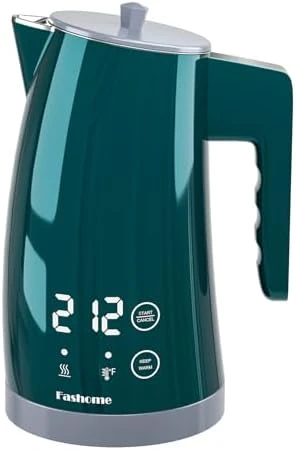 Electric Kettle with Temperature Control, 5 Preset Temps & 2H Keep Warm, 1200W Cool-Touch BPA-Free Electric Tea Kettle,... — Electric Kettle, Fashome