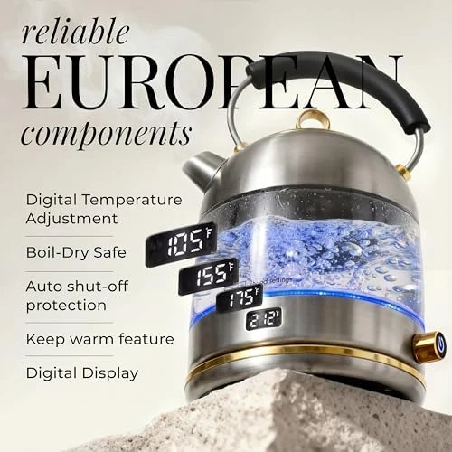 Electric Kettle with Temperature Control — Electric Kettle, STYLED SETTINGS