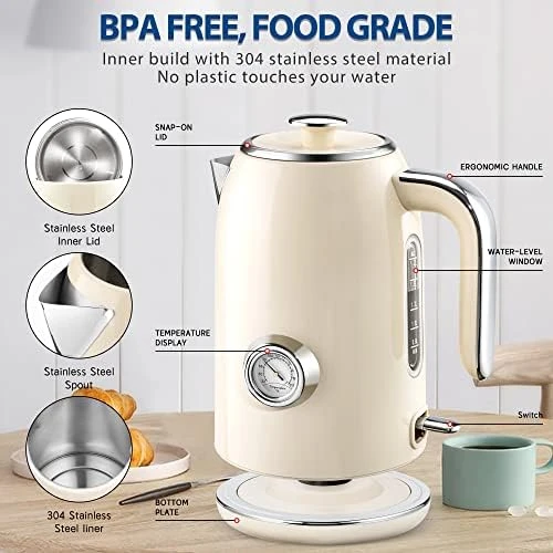Electric Kettle with Temperature Gauge — Electric Kettle, Pukomc