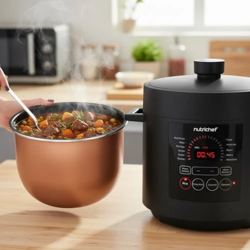 Electric Pressure Cooker 6 Quart — Multicooker, NutriChef