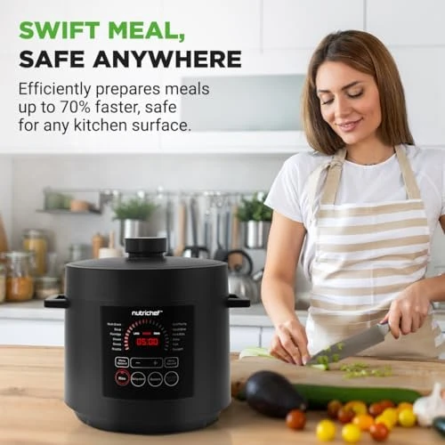 Electric Pressure Cooker 6 Quart — Multicooker, NutriChef