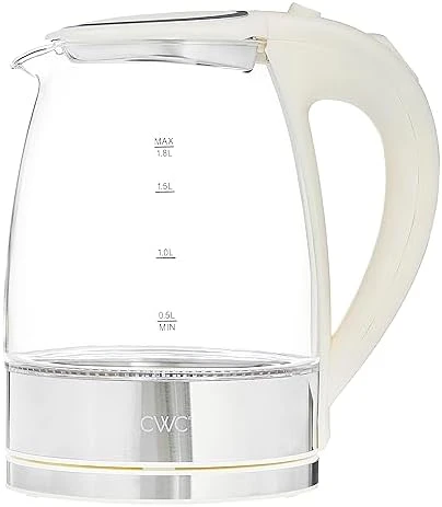 Electric Tea Kettle, 1.8L Cordless Hot Water Boiler, 1200W Rapid Boil, Auto Shutoff & Boil Dry Protection, Sleek... — Electric Kettle, COOK WITH COLOR