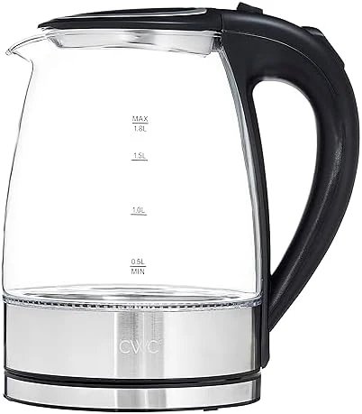 Electric Tea Kettle, 1.8L Cordless Hot Water Boiler, 1200W Rapid Boil, Auto Shutoff & Boil Dry Protection, Sleek... — Electric Kettle, COOK WITH COLOR