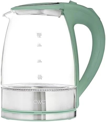 Electric Tea Kettle, 1.8L Cordless Hot Water Boiler, 1200W Rapid Boil, Auto Shutoff & Boil Dry Protection, Sleek... — Electric Kettle, COOK WITH COLOR