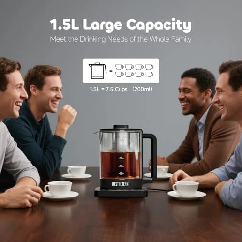 Electric Tea Kettle with Infuser Temperature Control and Automatic Shut Off 24 H Keep Warm — Electric Kettle, Aesthetern