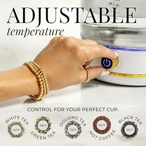 Electric Tea Kettle with Temperature Control — Electric Kettle, STYLED SETTINGS