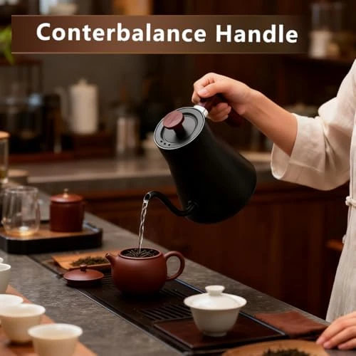 Gooseneck Electric Kettle, Pour Over Kettle for Coffee and Tea — Electric Kettle, GUDAC